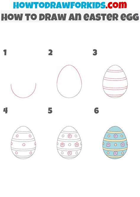 how to draw an easter egg step by step | Easter eggs, Easter drawings ...