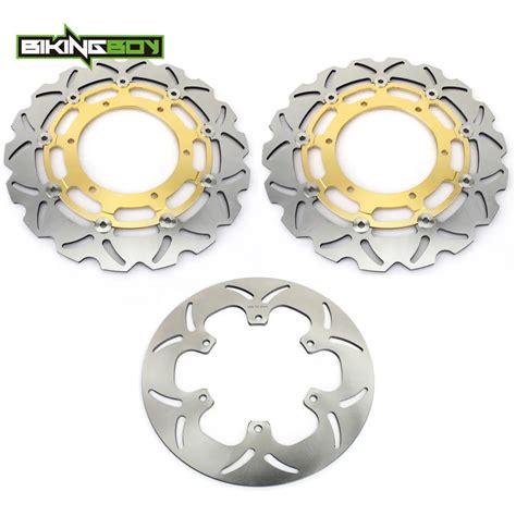 Bikingboy Front Rear Brake Discs Disks Rotors Fjr