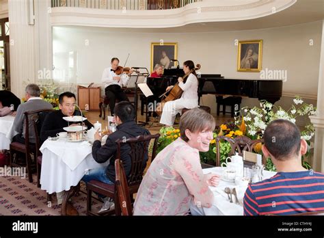 Visitors Having Afternoon Tea In The Pump Room Tea Rooms Restaurant