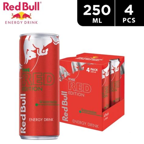 Buy Red Bull Red Edition Watermelon Energy Drink 4 X 250 Ml Delivered By Taw9eel Fast