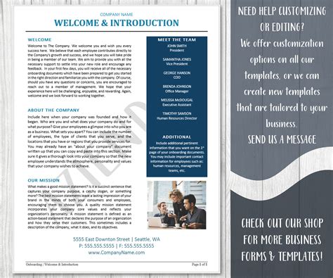 Employee Welcome & Benefits Template Human Resources Onboarding New ...