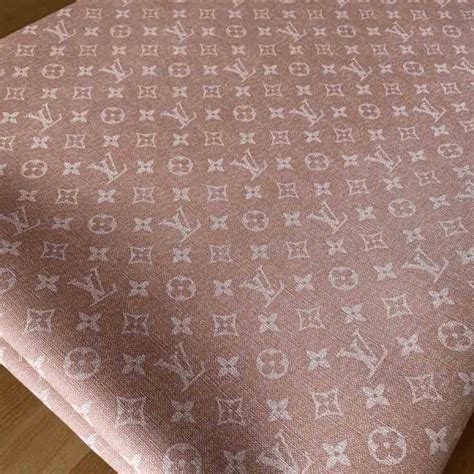 Pink LV Vinyl Fabric Like Denim Jean Wouwww