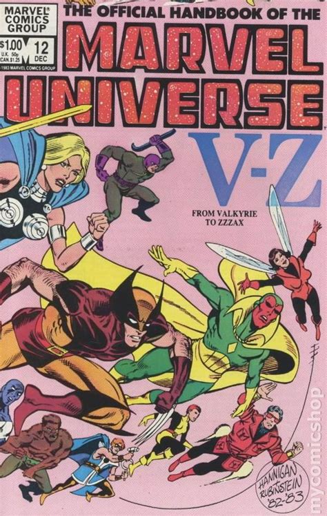 Official Handbook Of The Marvel Universe 1983 1984 Marvel Comic Books