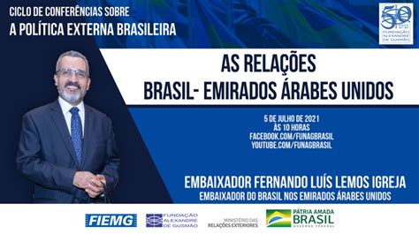 Assista Aos Vídeos Da Conferência Do Embaixador Do Brasil Nos Emirados