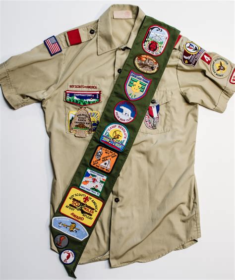 Boy Scout Uniform Sash And Shirt Digital Commonwealth