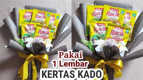 CARA MEMBUAT BUKET PAKAI KERTAS KADO KADO HARI IBU Tutorial Buket