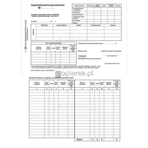 Zapotrzebowanie Ywno Ciowe Bhp