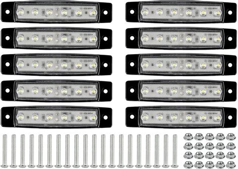 10x Marine Boat 6 Led Lamp Cabin Deck Courtesy Light Stern Transom