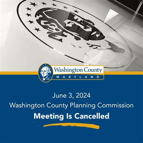 Washington County Department Of Planning And Zoning Announces