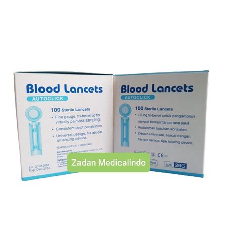 Jual Blood Lancet Bekam Onemed 28G Isi 100 Jarum Pengambil Darah