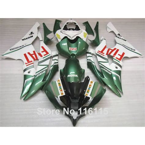 Buy Customize Fairing Kit For Yamaha R6 2008 2009 2014 Green White Abs Fairings