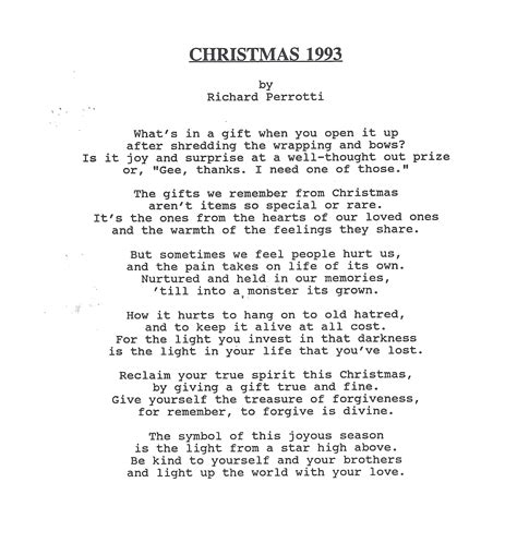 Amazed & Amused: 34 Years of Christmas Poems: Christmas 1993