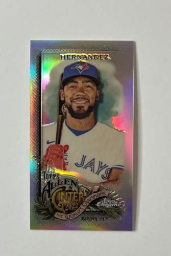 2022 Topps Allen Ginter Chrome Teoscar Hernandez Refractor 111 Blue