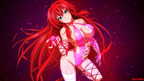 Hintergrundbilder Anime Große Brüste Blaue Augen Fischnetz Gremory Rias Highschool Dxd