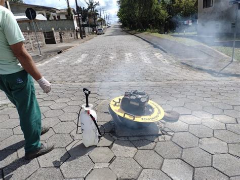 Casan de Içara faz teste de fumaça para avaliar rede de esgoto Sulinfoco