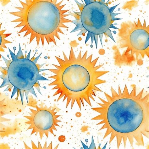 Un Gros Plan D une Aquarelle De Tournesols Sur Fond Blanc Ai Générative