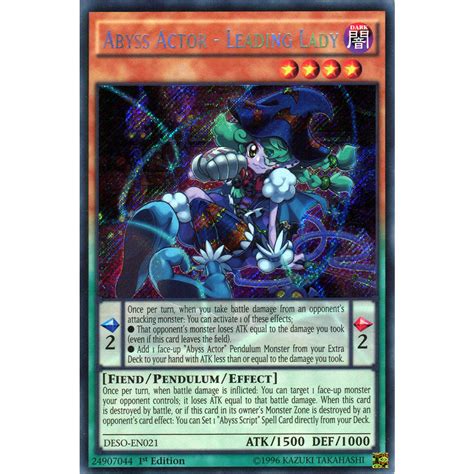 Abyss Actor Leading Lady Deso En021 Yu Gi Oh Card