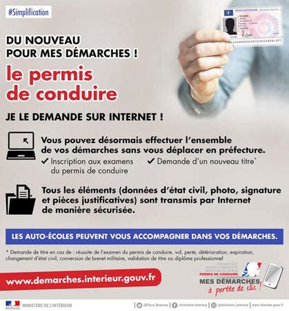 La téléprocédure Le Permis de conduire Carte d identité passeport