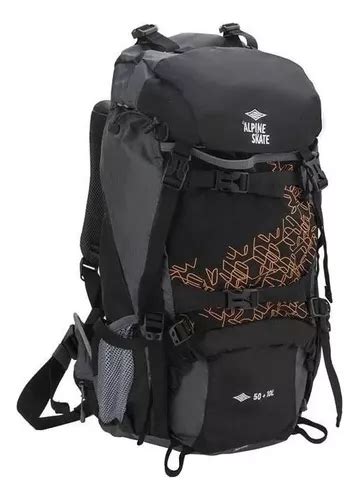 Mochila Alpine Skate Warton L Camping Trekking Monta Ismo Color Negro