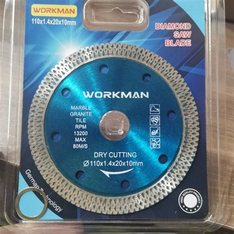 Jual Workman Diamond Saw Blade Turbo X Mata Gerinda Potong Keramik