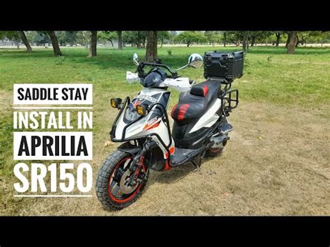 Saddle Stay Installed In Aprilia Sr Aprilia Sr Saddle Stay