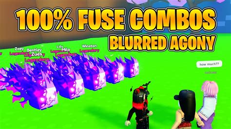 Fuse Combos For Rainbow Blurred Agony Pet Simulator X Youtube