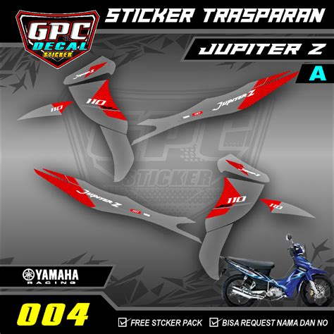 Jual Striping Transparan Jupiter Z Old Burhan Variasi List Motor Desain