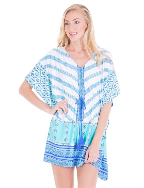 Womens Bondi Beach Tie Waist Cover Up 50 Upf Sun Protective Clothing