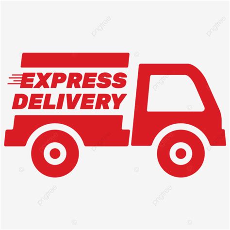 Express Delivery Logo With Covered Van Vector, Express Delivery Label ...