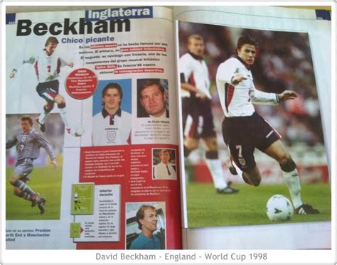 David and Victoria Beckham Blog: Scan: David Beckham World Cup 1998