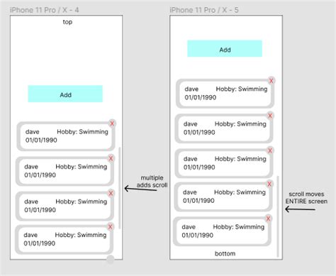 Javascript React Native Scrollable Screen With Expanding Flatlist