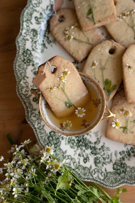 Chamomile Tea Shortbread Cookies - Frolic & Fare