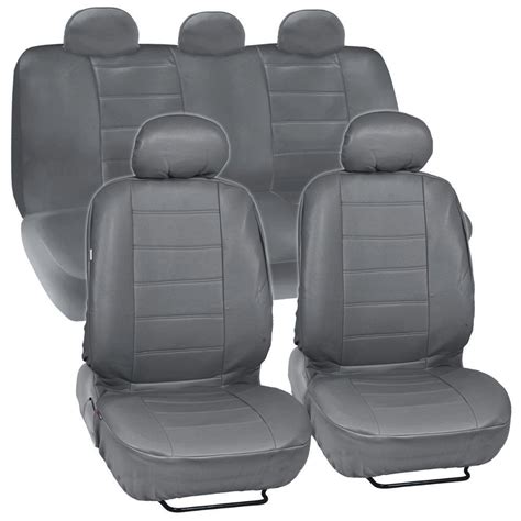 Prosyn Gray Leather Auto Seat Cover For Nissan Sentra Full Set Car Cover