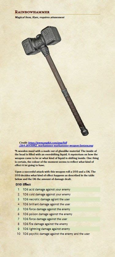 Maul Weapon Dandd