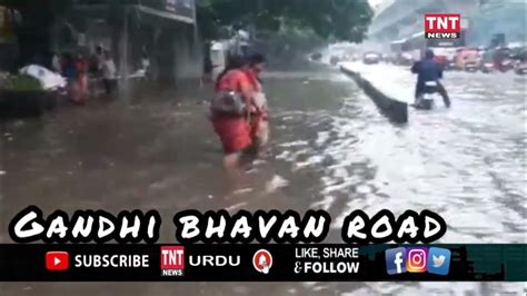 Elangana Heavy Traffic Waterlogging Across Hyderabad Yellow Alert