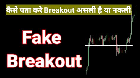 How To Avoid Fake Breakout L Falls Breakout से कैसे बचे Fakebreakout