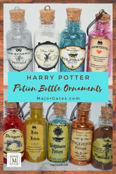 Easy Harry Potter Potion Bottle Ornaments Harry Potter Potions Harry