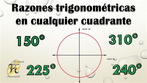 Razones Trigonom Tricas Para Ngulos Notables En Cualquier Cuadrante