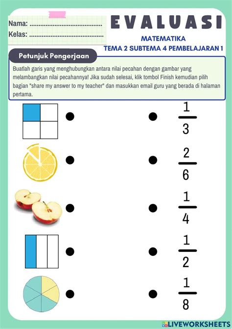 LKPD Kelas 3 Tema 2 Subtema 4 Pembelajaran 1 Worksheet Belajar