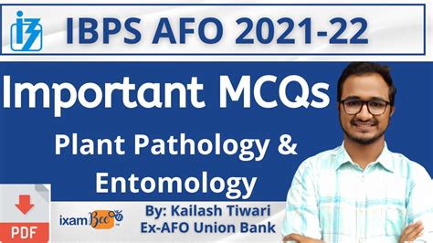 IBPS AFO Mains Plant Protection Entomology Plant Pathology Agri