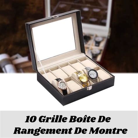 HEG Boîte Présentoir pour Montre Bijoux avec 10 emplacements à la mode