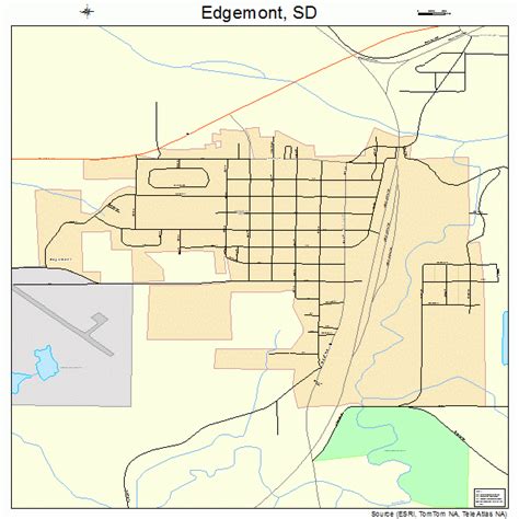 Edgemont South Dakota Street Map 4618300