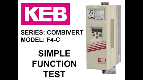 KEB Combivert F4 C Frequency Inverter 07F4C1D 1280 220VAc 0 75kW