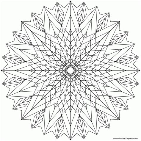 Simple Kaleidoscope Coloring Pages Coloring Pages