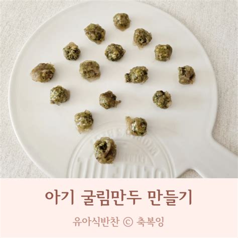 아기 소고기 굴림만두 돌아기 두돌아기 반찬 12개월 24개월 아기 유아식 식단 네이버 블로그