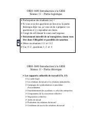 Seance Pdf Orh Introduction La Grh S Ance Partie