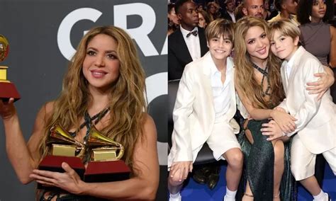 Shakira dedicó su Latin Grammy a Milan y Sasha Les prometí que van a