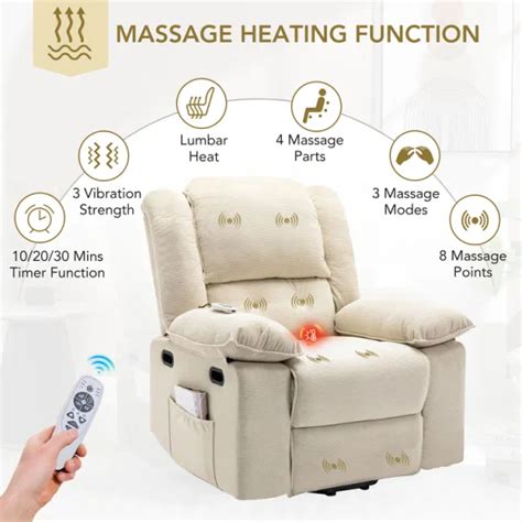 Dropship Massage Recliner Power Lift Chair For Elderly With Adjustable