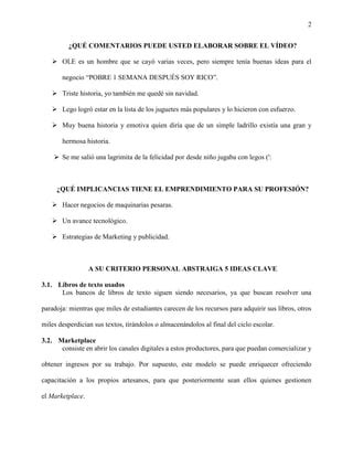 Emprendimiento Tarea Benja Pdf