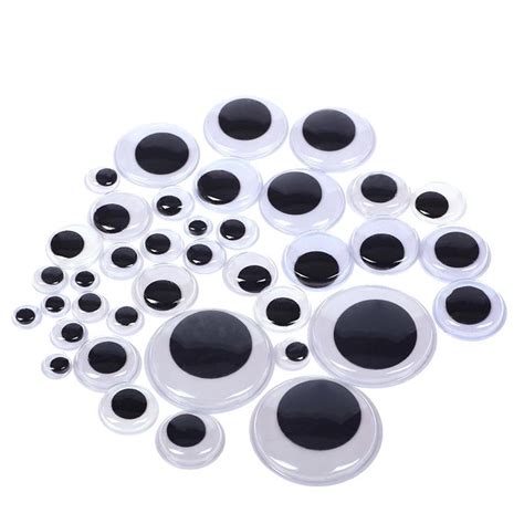 Hflwywd 100 Self Adhesive Googly Eyes Stick On Sticky Wobbly Wiggly 6